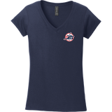 Metro Jr. Jets Softstyle Ladies Fit V-Neck T-Shirt