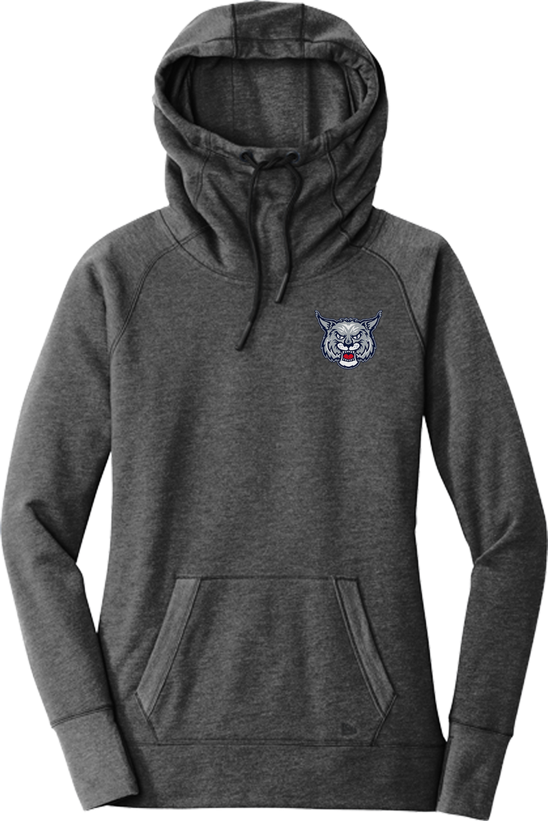 CT Bobcats New Era Ladies Tri-Blend Fleece Pullover Hoodie