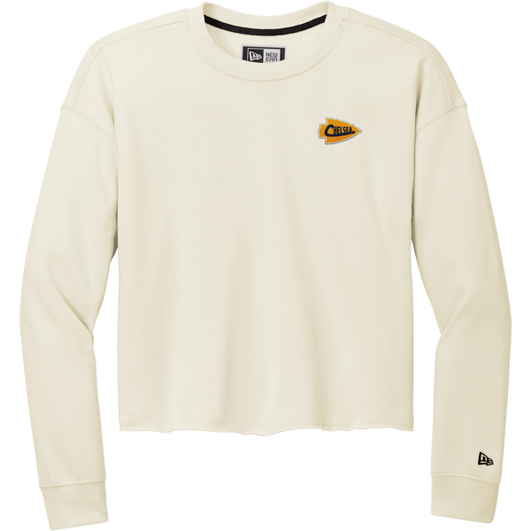 Chelsea Chiefs New Era Ladies Tri-Blend Fleece Crop Crew