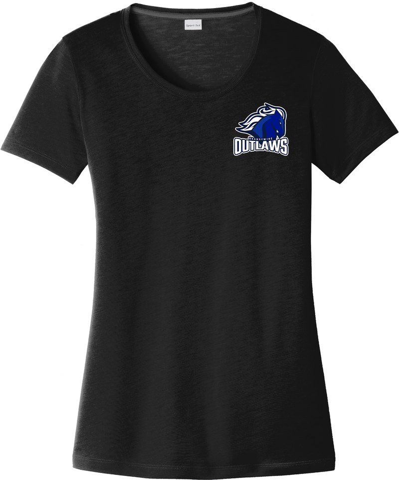 Brandywine Outlaws Ladies PosiCharge Competitor Cotton Touch Scoop Neck Tee