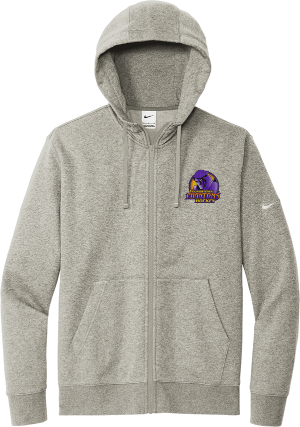 Youngstown Phantoms Nike Club Fleece Sleeve Swoosh Full-Zip Hoodie