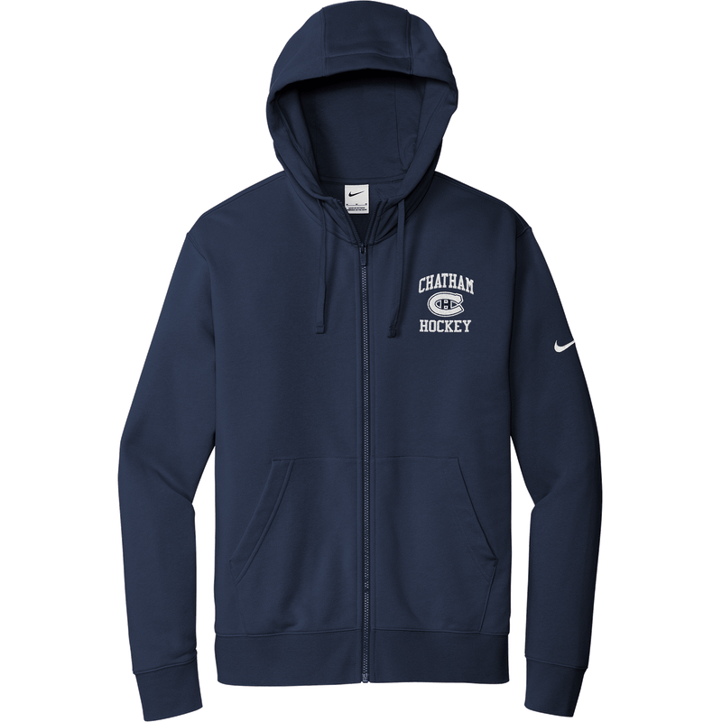 Chatham Hockey Nike Club Fleece Sleeve Swoosh Full-Zip Hoodie