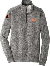 Biggby Coffee AAA PosiCharge Electric Heather Fleece 1/4-Zip Pullover